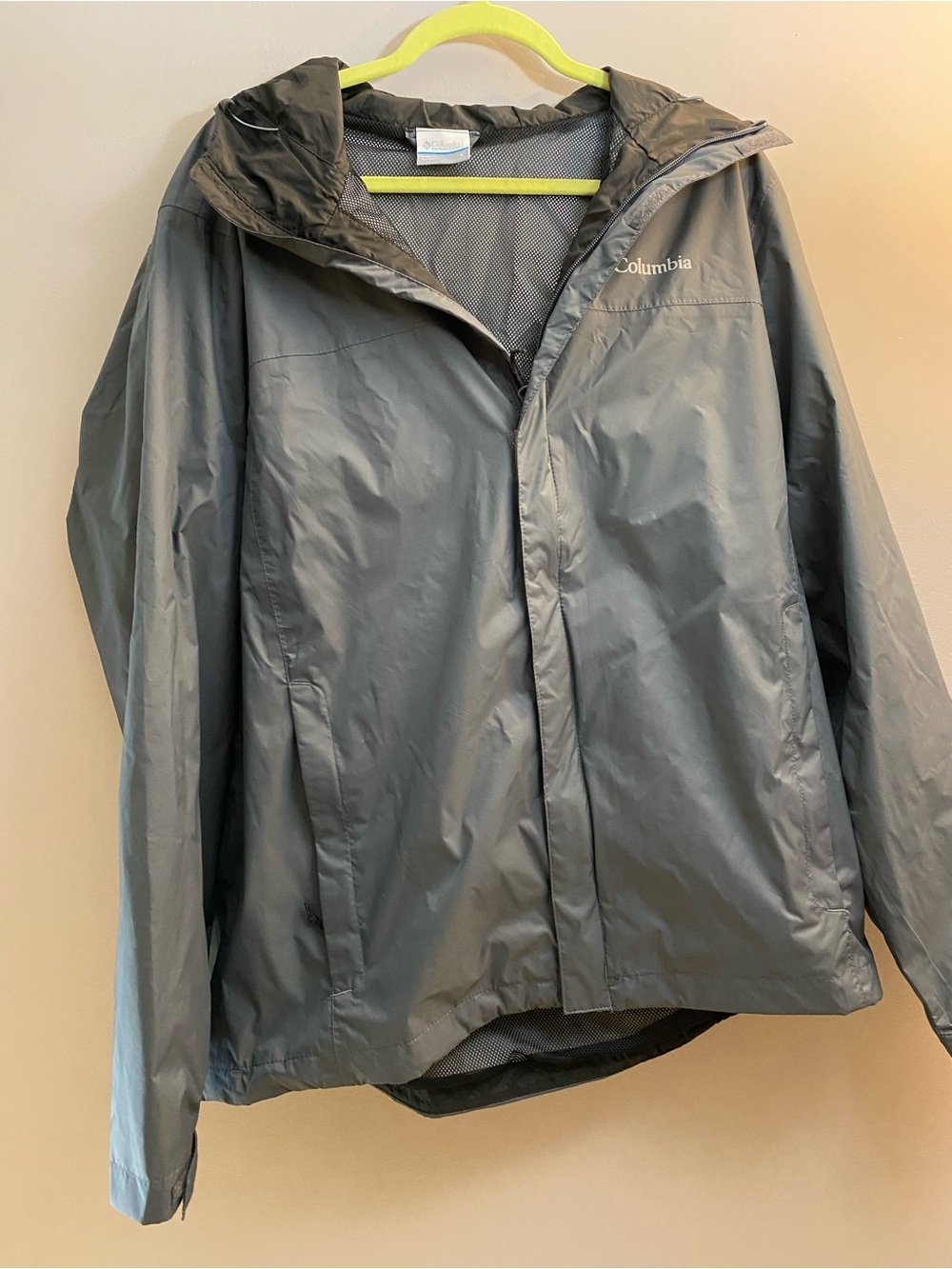Columbia Men's Omni‑Tech Waterproof Rain Jacket - Gray